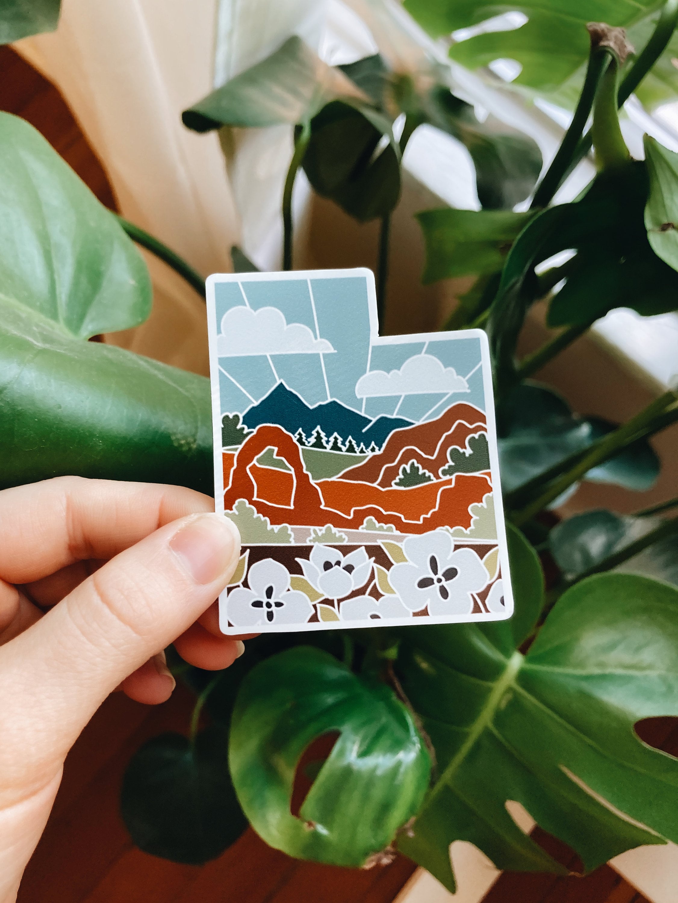 Utah Weatherproof Magnet | State Car Magnet | Outdoorsy Magnet | Locker Magnet | Fridge Magnet | Weatherproof Magnet | 3&quot;