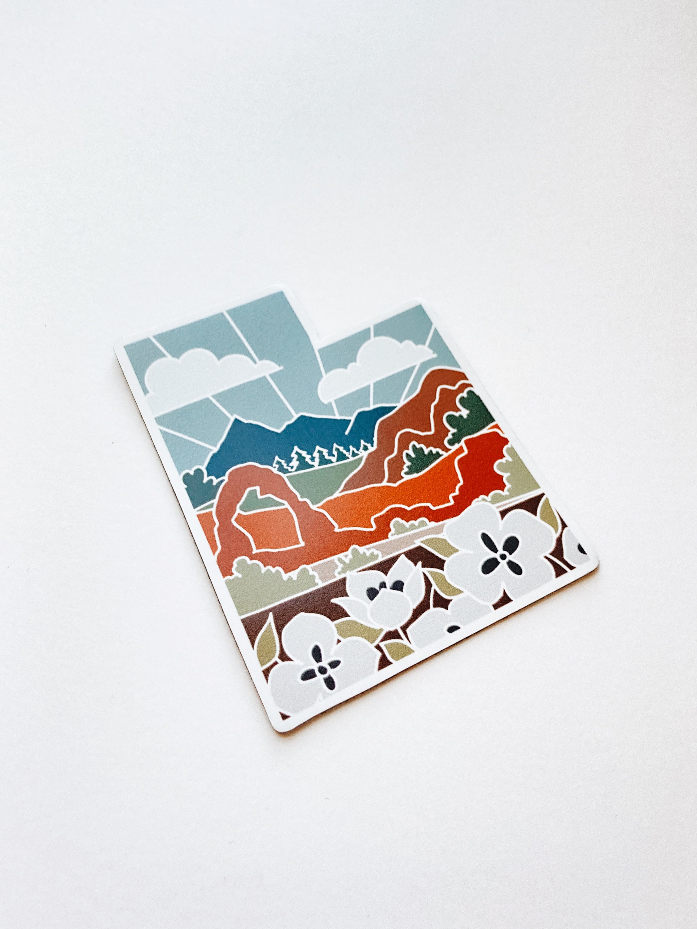 Utah Weatherproof Magnet | State Car Magnet | Outdoorsy Magnet | Locker Magnet | Fridge Magnet | Weatherproof Magnet | 3&quot;