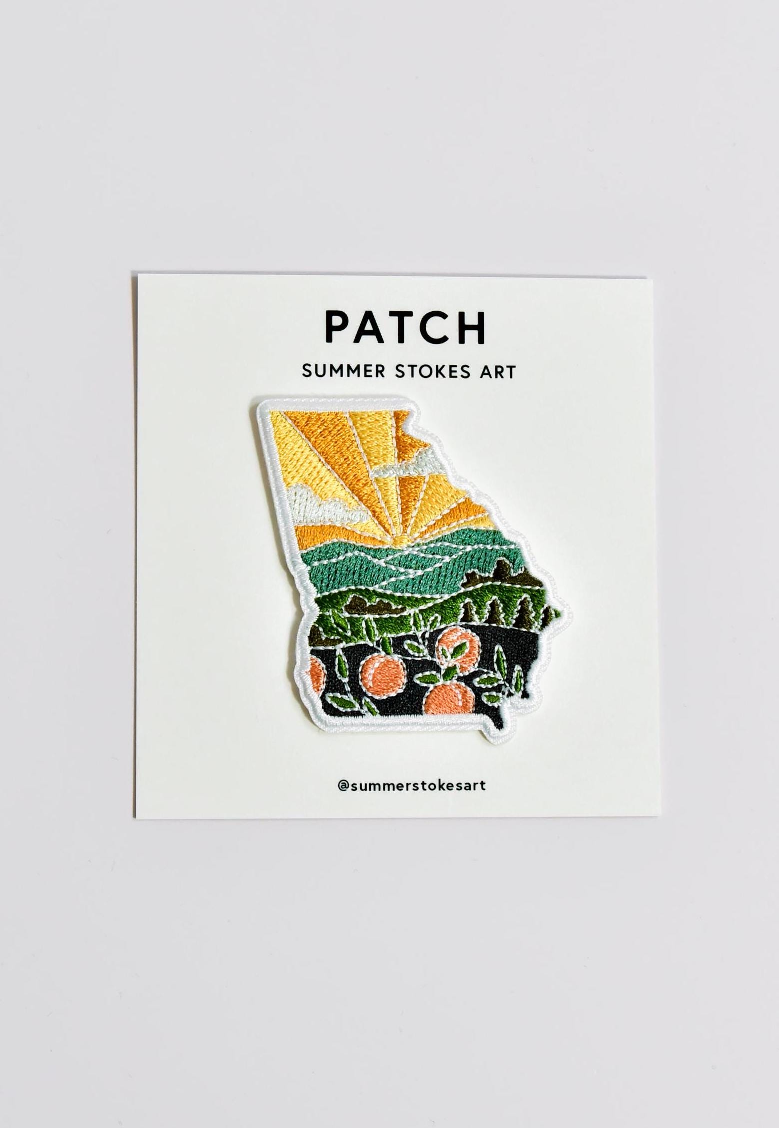 Georgia Iron-On Patch | 2.5&quot; Patch | Embroidered Sew-on or Iron-on Applique