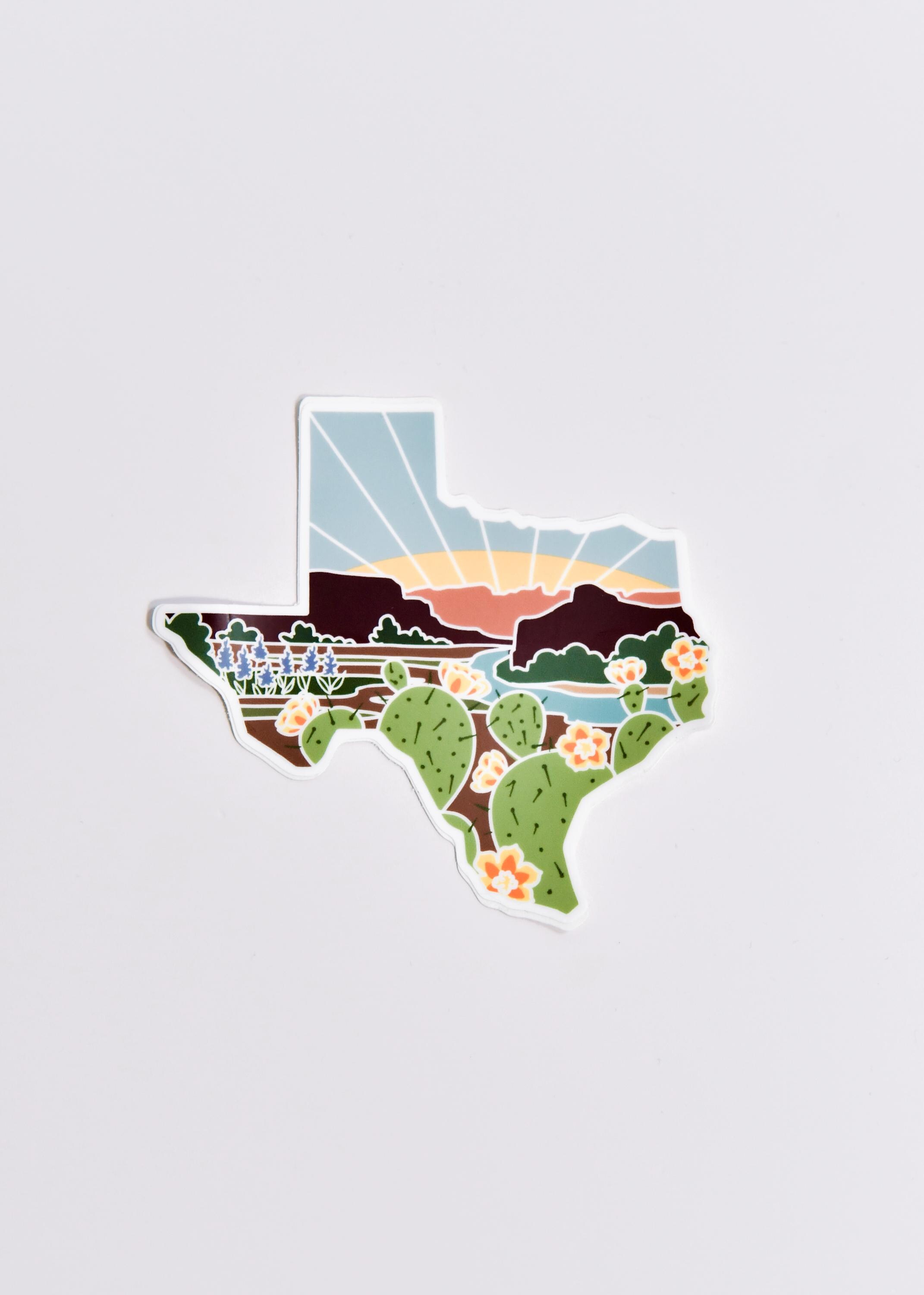 Texas Durable Sticker | High Quality Bumper Sticker | United States Vinyl Decal | Weatherproof Sticker | Water Bottle Sticker | 4&quot;