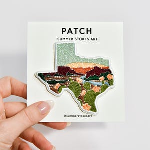 Texas Iron-On Patch | 2.5&quot; Patch | Embroidered Sew-on or Iron-on Applique