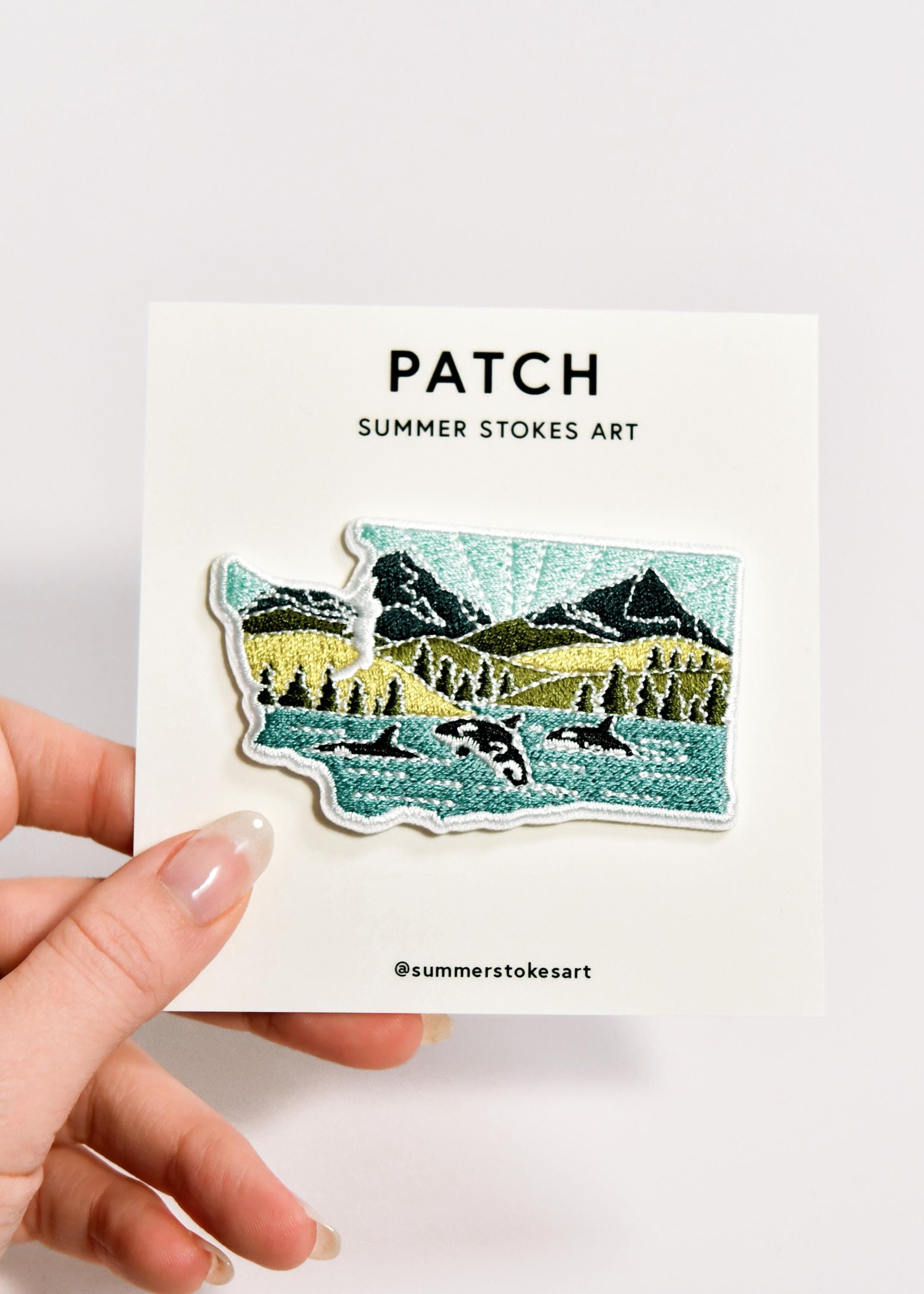 Washington Iron-On Patch | 3&quot; Patch | Embroidered Sew-on or Iron-on Applique