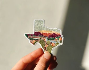 Texas Iron-On Patch | 2.5" Patch | Embroidered Sew-on or Iron-on Applique