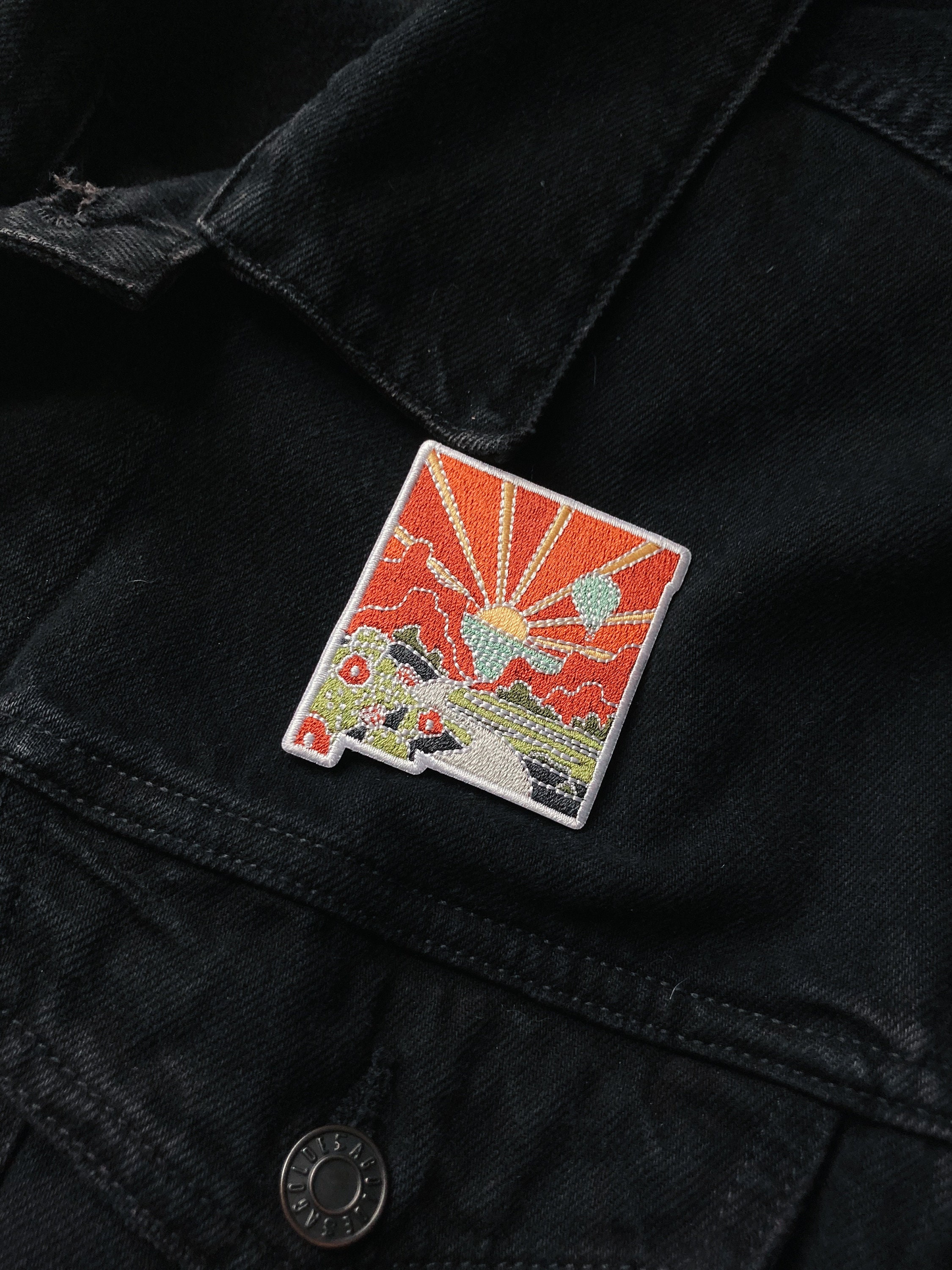 New Mexico Iron-On Patch | 2.5&quot; Patch | Embroidered Sew-on or Iron-on Applique
