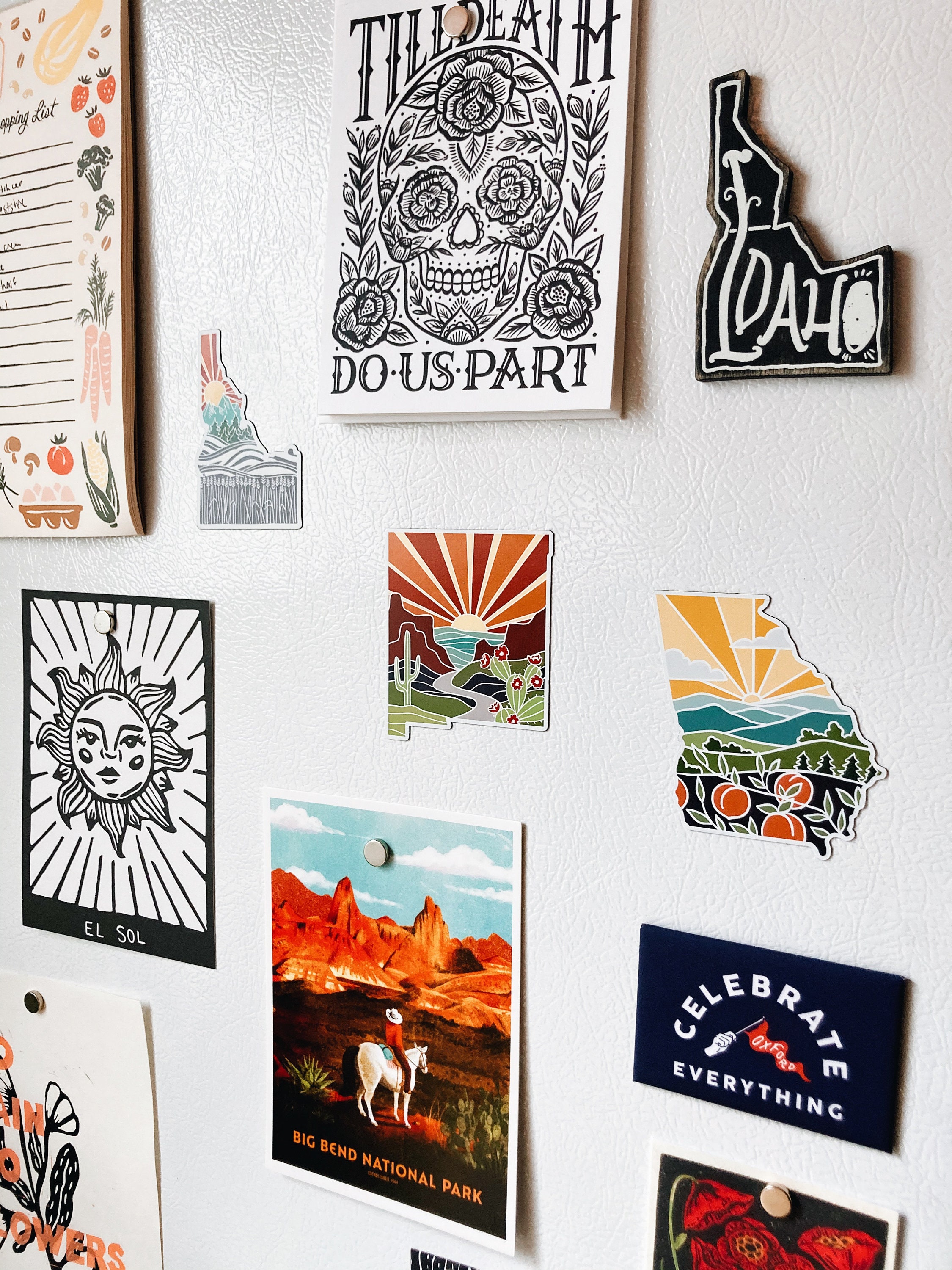 Georgia Car Magnet | Weatherproof State Magnet | Outdoorsy Magnet | Locker Magnet | Fridge Magnet | Weatherproof Magnet | 3&quot;