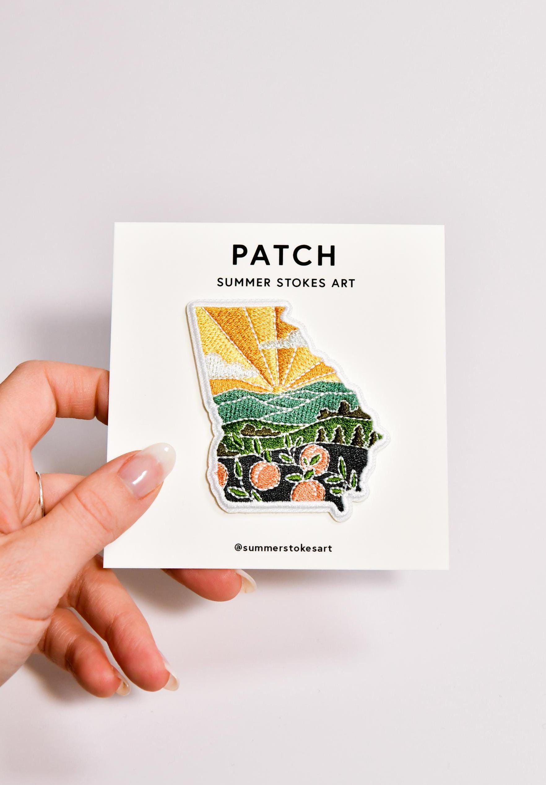 Georgia Iron-On Patch | 2.5&quot; Patch | Embroidered Sew-on or Iron-on Applique