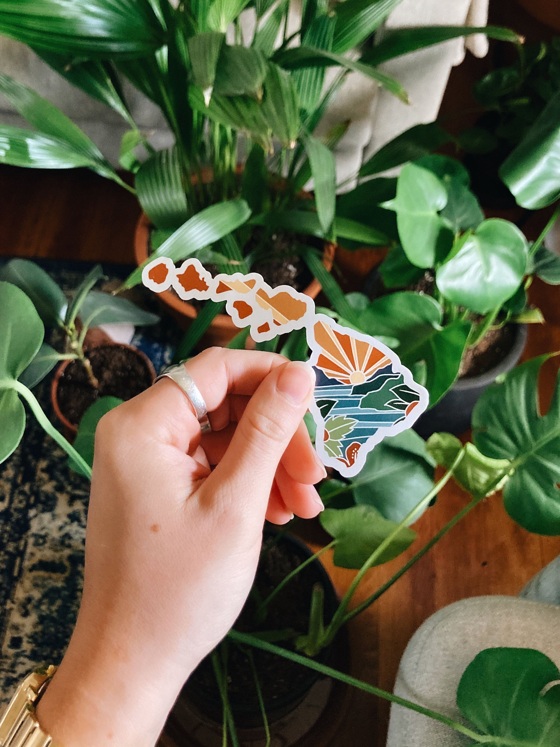 Hawaii Car Magnet | Weatherproof State Magnet | Outdoorsy Magnet | Locker Magnet | Fridge Magnet | Weatherproof Magnet | 4&quot;