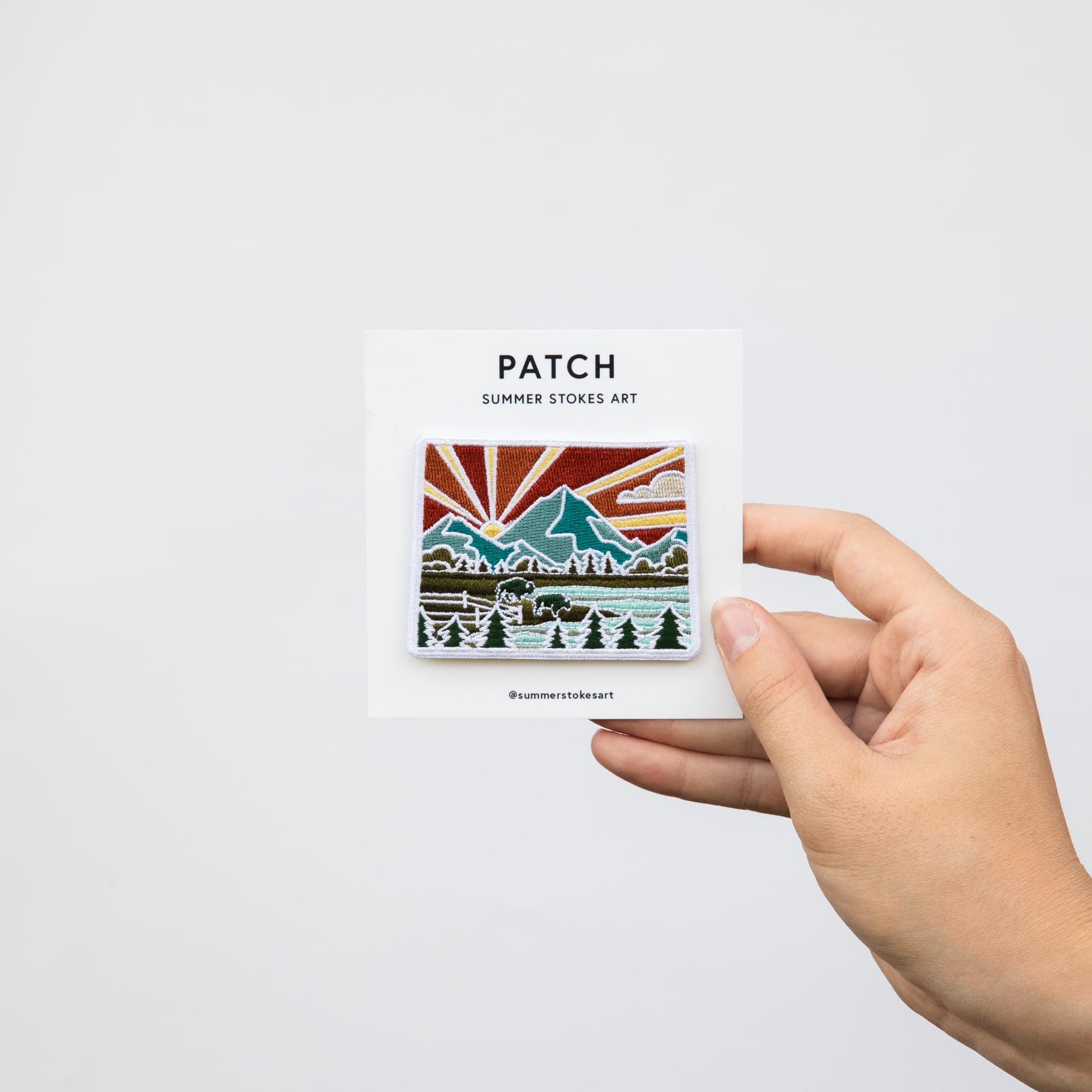 Wyoming Iron-On Patch | 3&quot; Patch | Embroidered Sew-on or Iron-on Applique