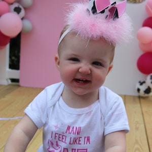 Disco Cowgirl First Birthday Crown