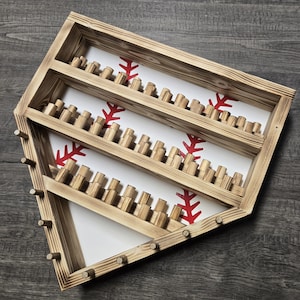 FREE Shipping- Torched 65 Ring Baseball Homeplate Ring Holder // Championship Ring// Tournament Ring Display