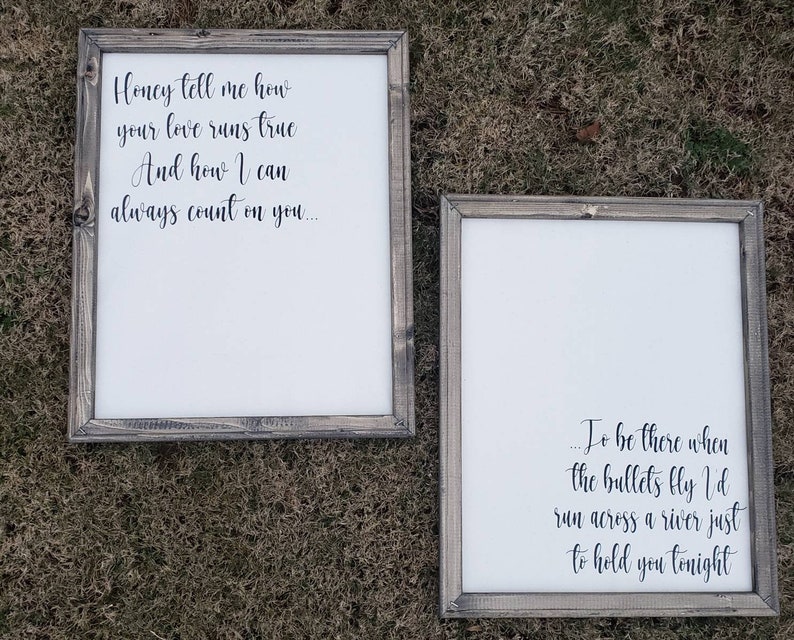 Canvas Wall Decor//Tyler Childers Song Reverse Canvases // Song Lyrics Sign // Love Sign // Christmas Gift // Anniversary Sign// 