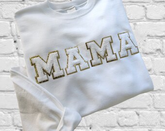 Chenille Mama Sweatshirt: Soft Fleece Blend, Mother's Day Gift