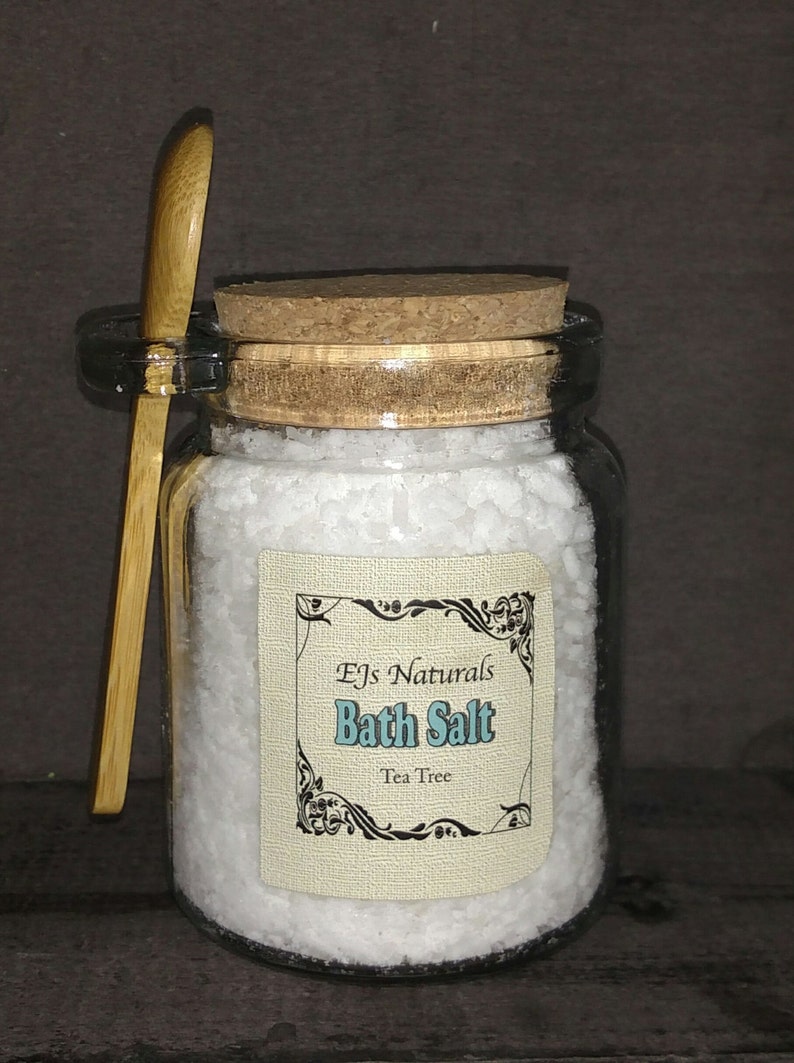 Therapeutic Bath Salts Glass Jar with Spoon Etsy