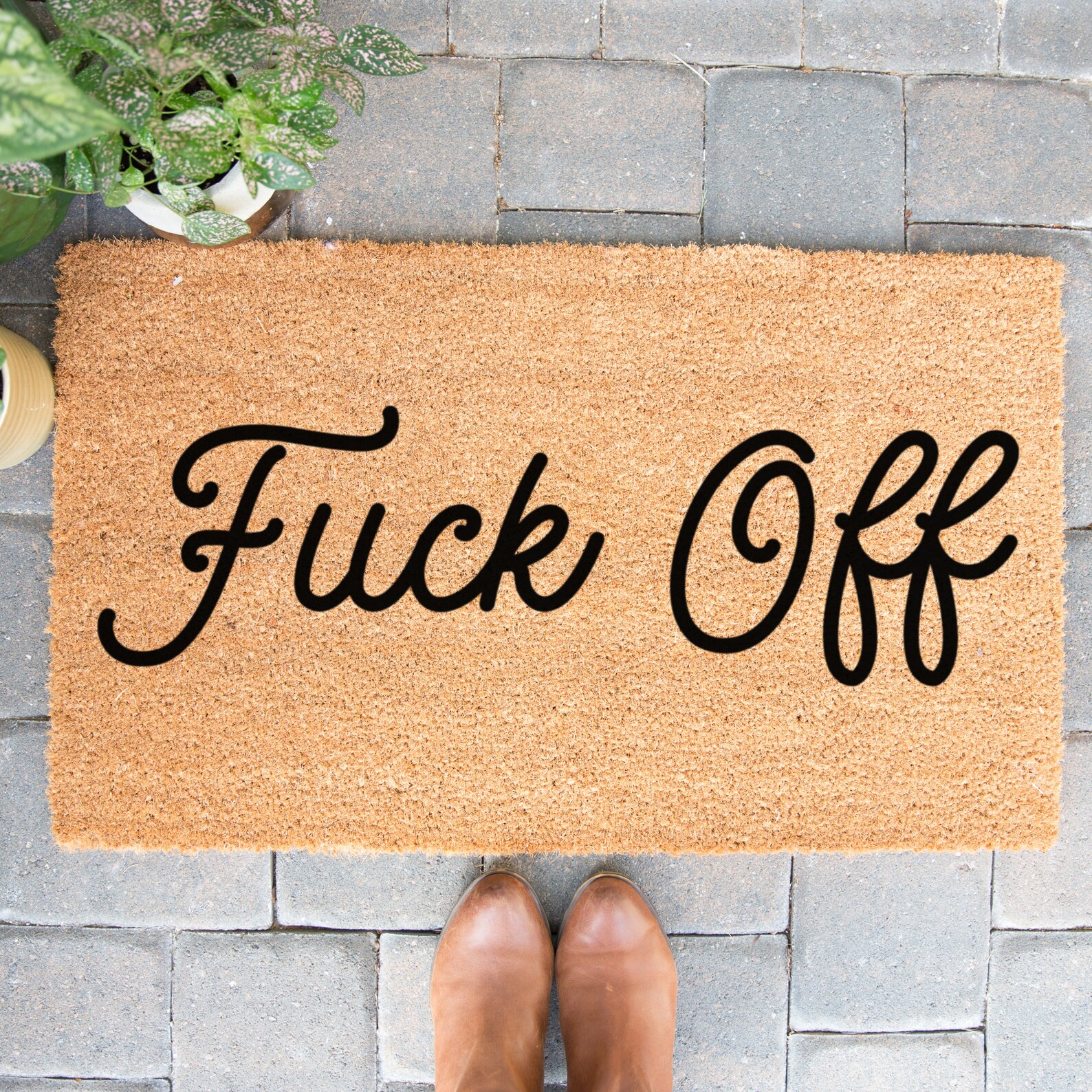 Funny Doormat Fuck off Mat Offensive Doormat Gag Etsy