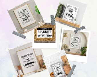 20 Rustic Wall Art Prints: Farmhouse Charm in an Instant Download JPEG PNG SVG