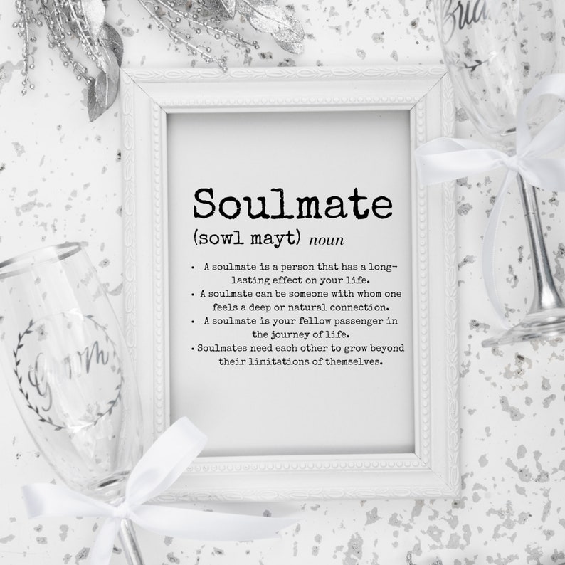 Soulmate Definition Script PNG JPEG SVG Digital Download Etsy