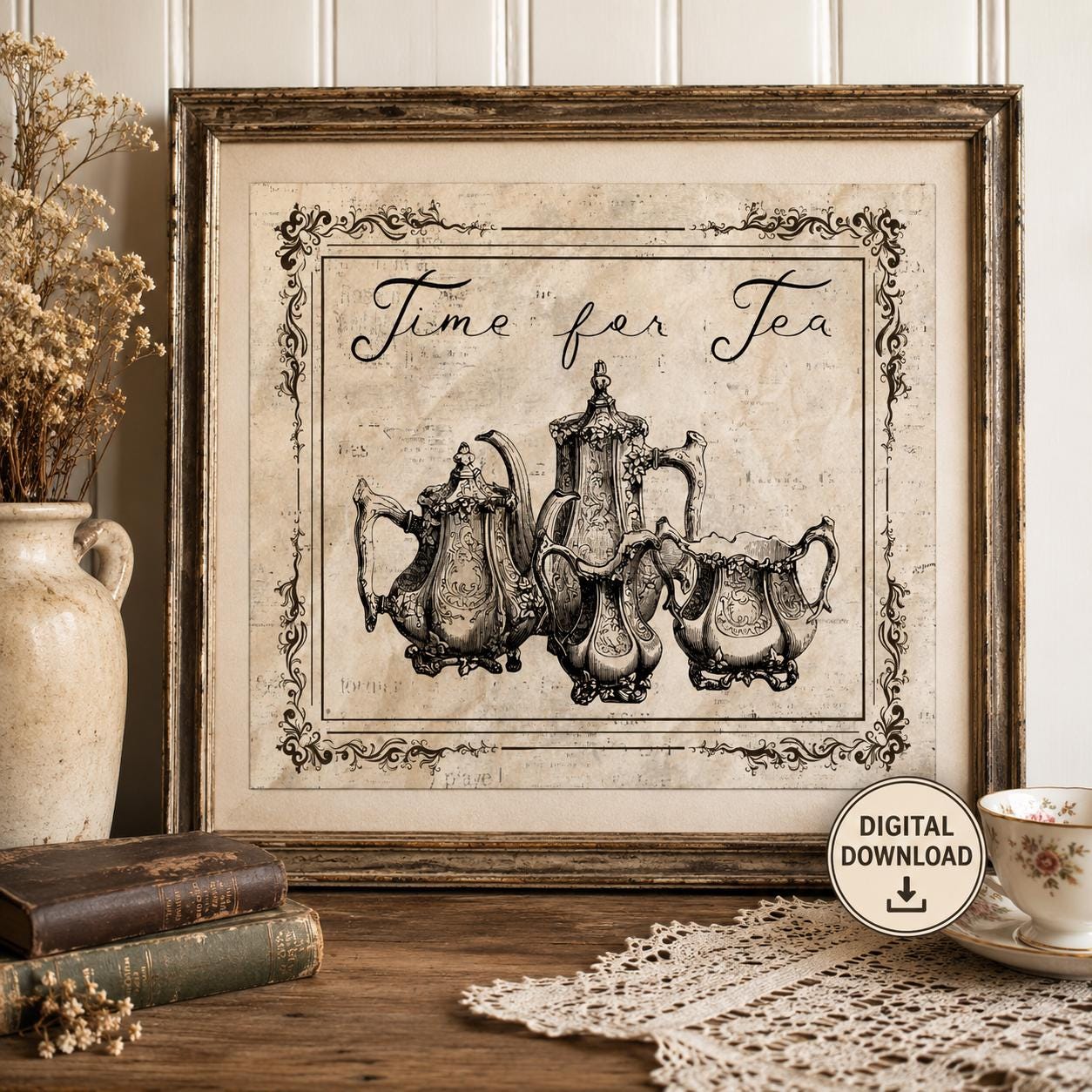 Tea Time Wall Art - Etsy