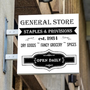 Antique General Store Printable | Farmhouse Wall Art PNG JPEG SVG | Vintage Country Decor Sign | Instant Digital Download
