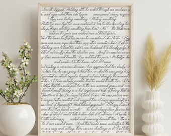 Vintage brief tekst clipart | Efemere ongewenste tijdschriften (digitale download)
