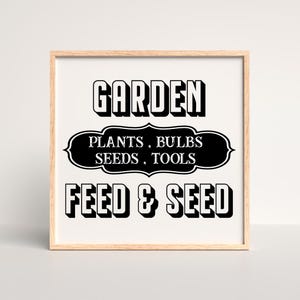 Sementi per fertilizzanti da giardino Download digitale istantaneo Stampabile Arte JPEG PNG SVG