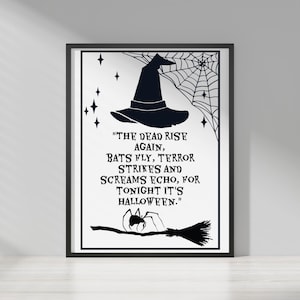 Spooky Witch Halloween Printable | Witch Wall Art PNG JPEG SVG | Haunted House Decor | Instant Digital Download