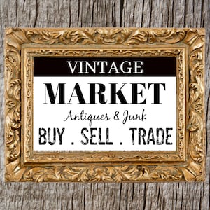 Vintage markt boerderij afbeelding Instant digitale download PNG JPEG *