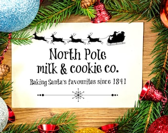 Santa&#39;s Cookies Christmas - Instant Digital Download Printable Art, PNG, JPEG