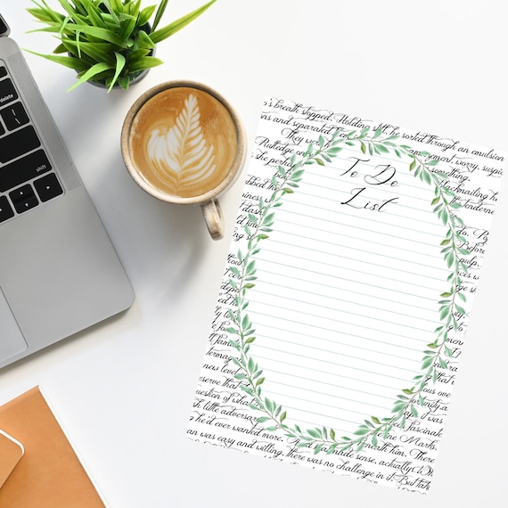 Floral To-Do List Printable | Set of 4 Planner Sheets (Digital Download)