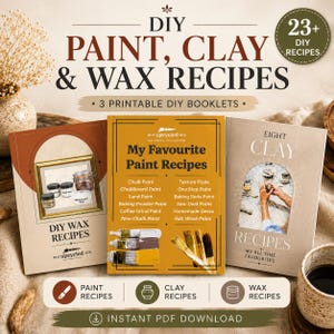 DIY Paint, Clay & Wax Recipe Bundle | 27 Printable DIY Recipes | Printable PDF
