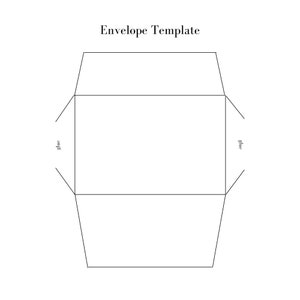 Modèle d'enveloppe imprimable 4 x 6 | Enveloppe pour carte de voeux DIY | Téléchargement numérique instantané
