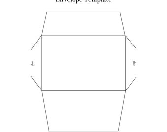 Envelope Printable Template 4x6" | Greeting Card DIY PDF PNG | Instant Digital Download