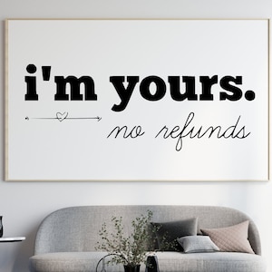 Nessun rimborso PNG JPEG SVG Download digitale istantaneo Stampabile Grafica artistica Citazione murale