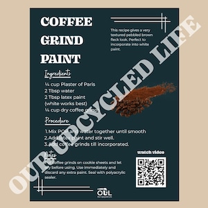 Ebook de recettes de peinture DIY | Guide de peinture craie, texture et café (téléchargement PDF) image 3