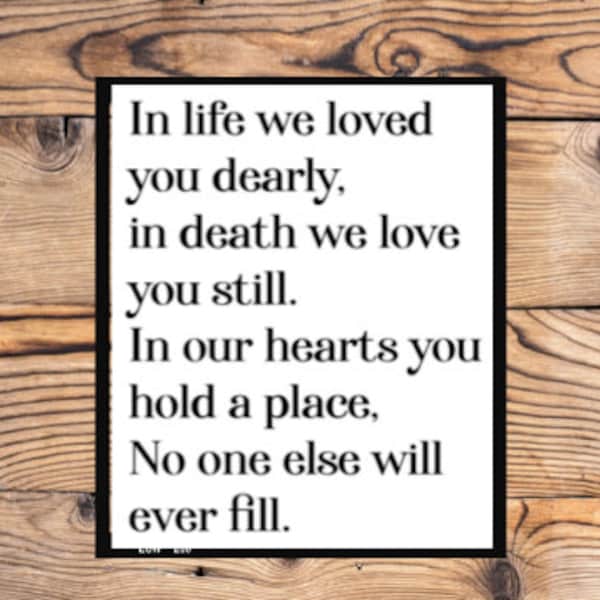 Heaven quote lost love one Digital Download Printable PNG JPEG  Art downloadable Graphics Wall quote