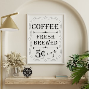 Vers gezette koffie Keuken Instant digitale download PNG SVG JPEG *