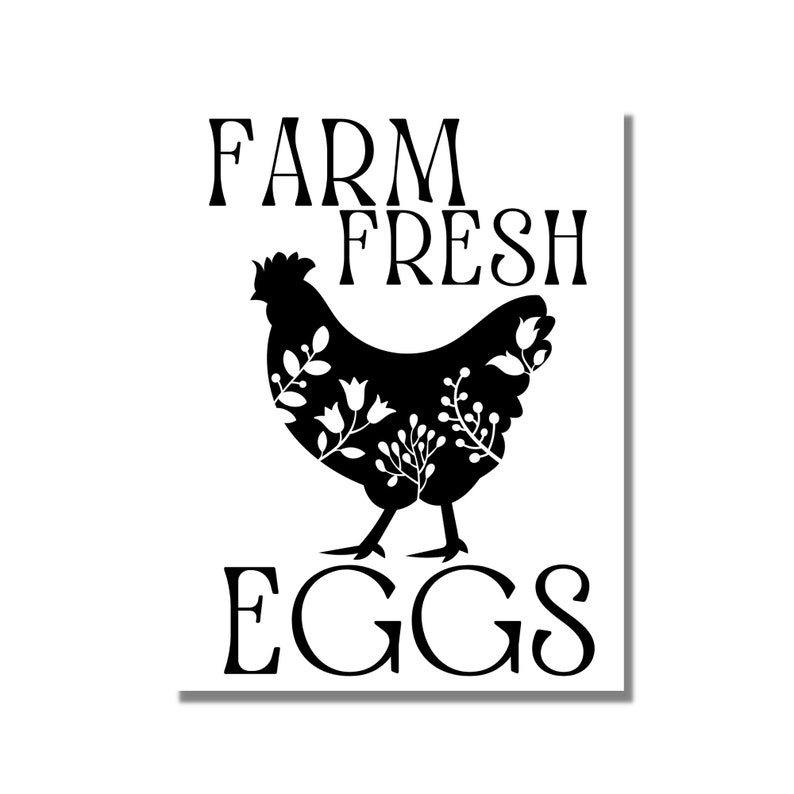 Farm Fresh Eggs PNG JPEG Digital Download Printable Art - Etsy