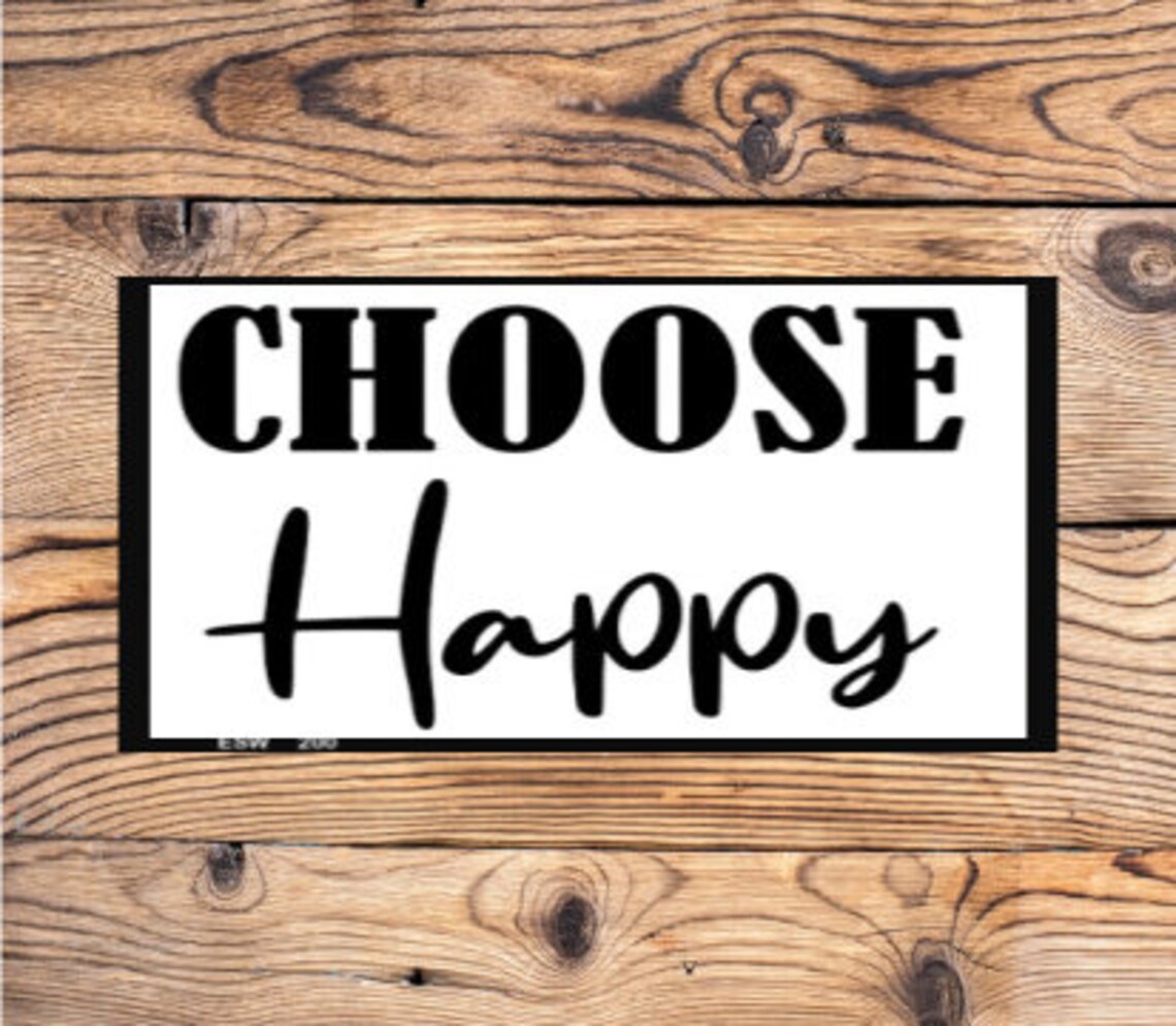Choose Happy Instant PNG JPEG Digital Download Printable Art Etsy
