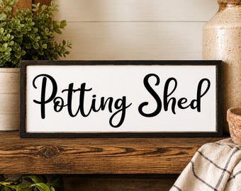 Potting Shed Printable | Farmhouse Garden Wall Art (Digital Download)