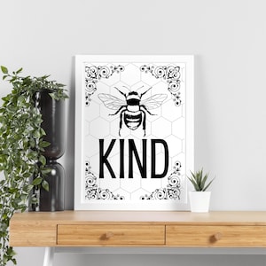 Bee Kind Directe digitale download van png/jpeg-svg *