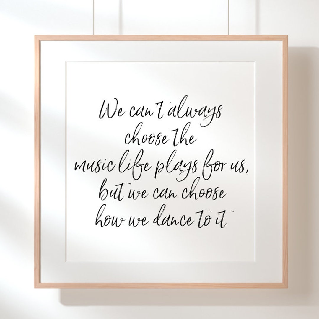 Music is Life Printable | Inspirational Quote Wall Art PNG Svg JPEG ...