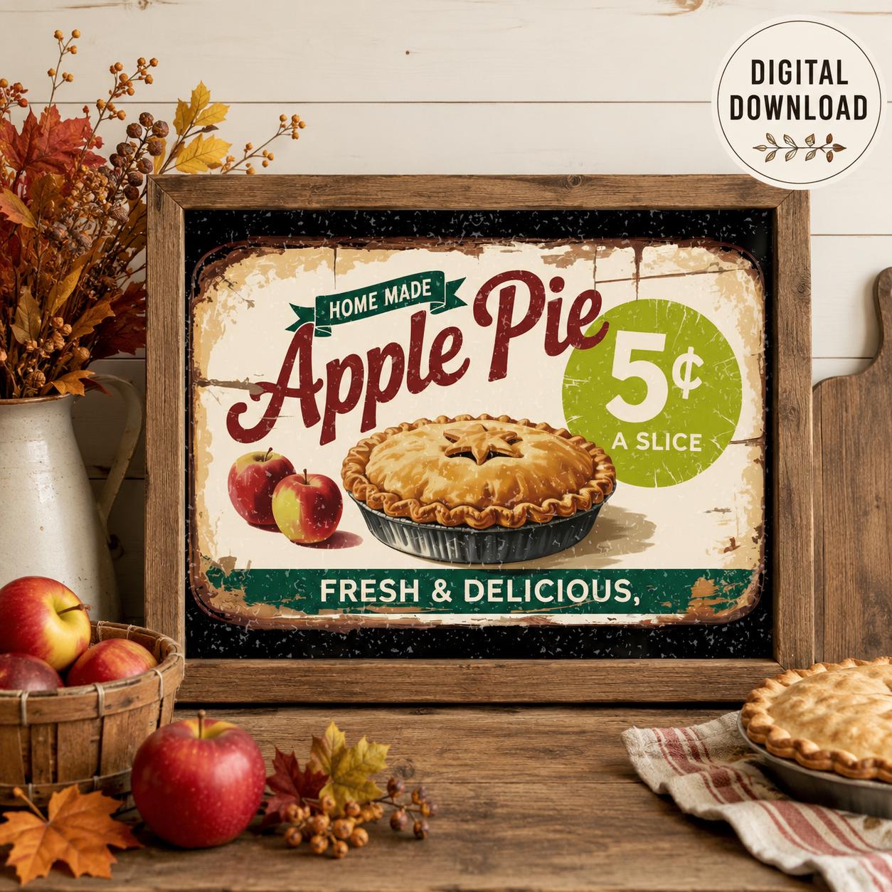 Vintage Pie Sign - Etsy