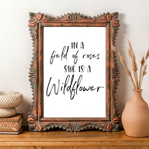 She is a Wildflower Instant digital download Graphic PNG JPEG
