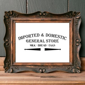 Farmhouse Kitchen General store  Instant PNG JPEG digital download Printable Graphic *