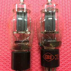 Matched Pair CBS Hytron 6BG6 6BG6G Vacuum Tubes Valves Shoulder ST Shape NOS-Testing