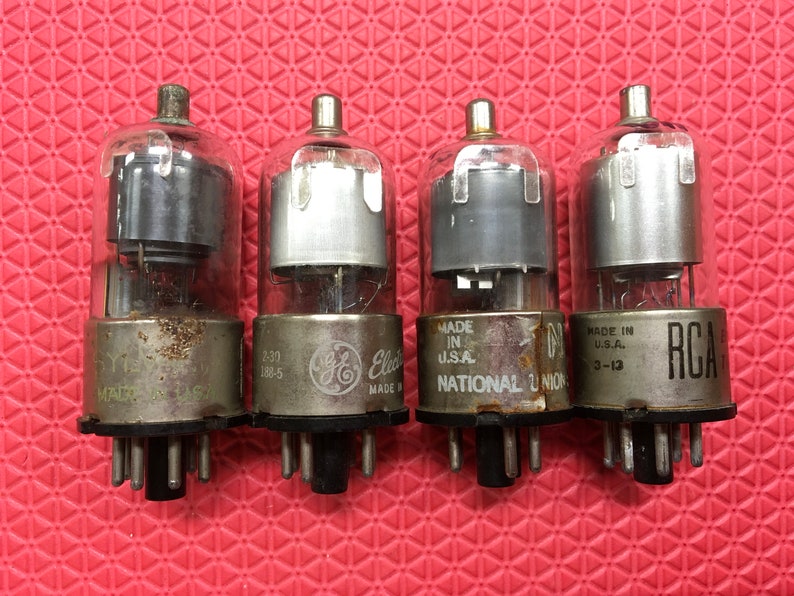 4 Usmade 6J7 6J7GT Vacuum Tubes Valves Lot of Four Etsy Australia