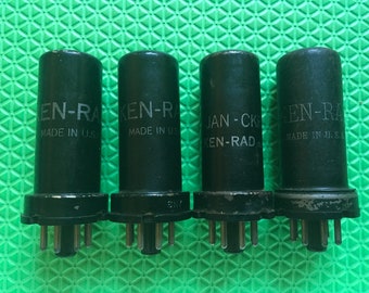 4 Ken-Rad 6N7 Vacuum Tubes Valves Lot Of Four Quad 1 Milspec