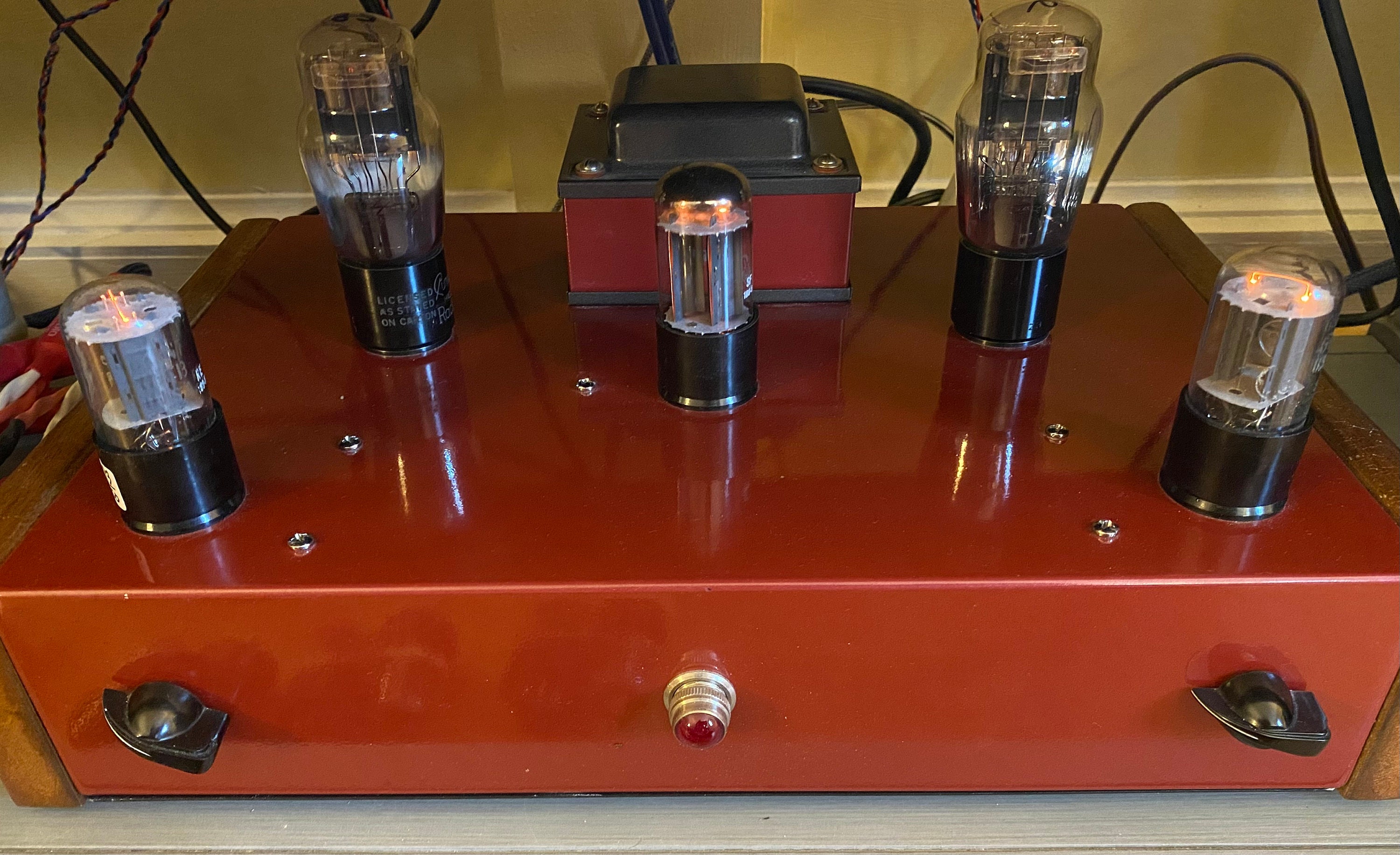 ゼネラル・エレクトリック GE 6SN7 6SN7GTB 真空管 ペア 銅製サポート