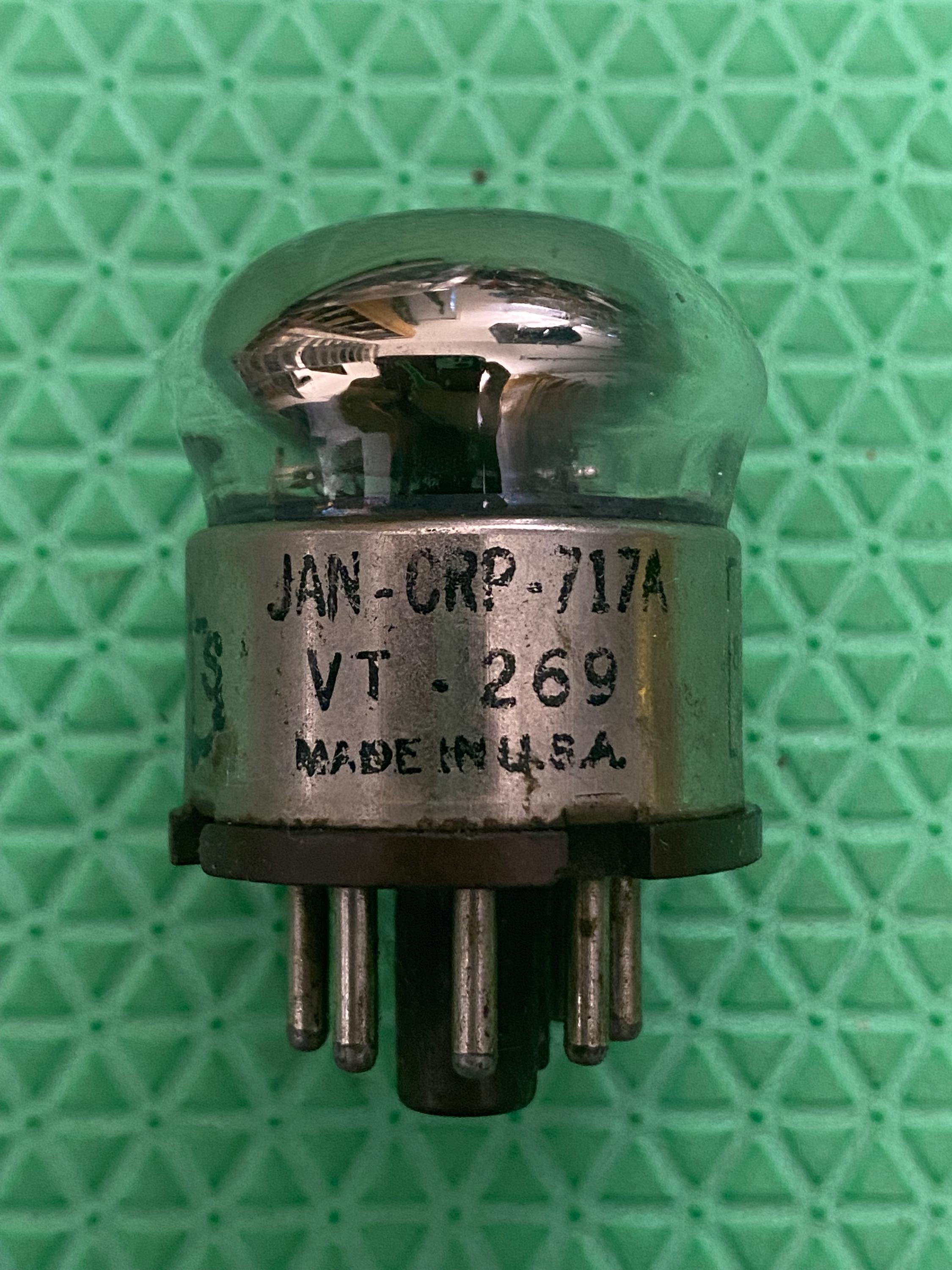Western JAN-CRP-717A VT-269 RAYTHEON 2本 Raytheon 717A VT-269 JAN-CRP-717A Vacuum Tube - Etsy
