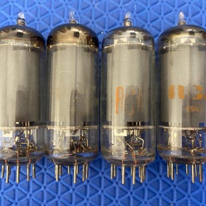 Matched Quad RCA 6CL6 Vacuum Tubes