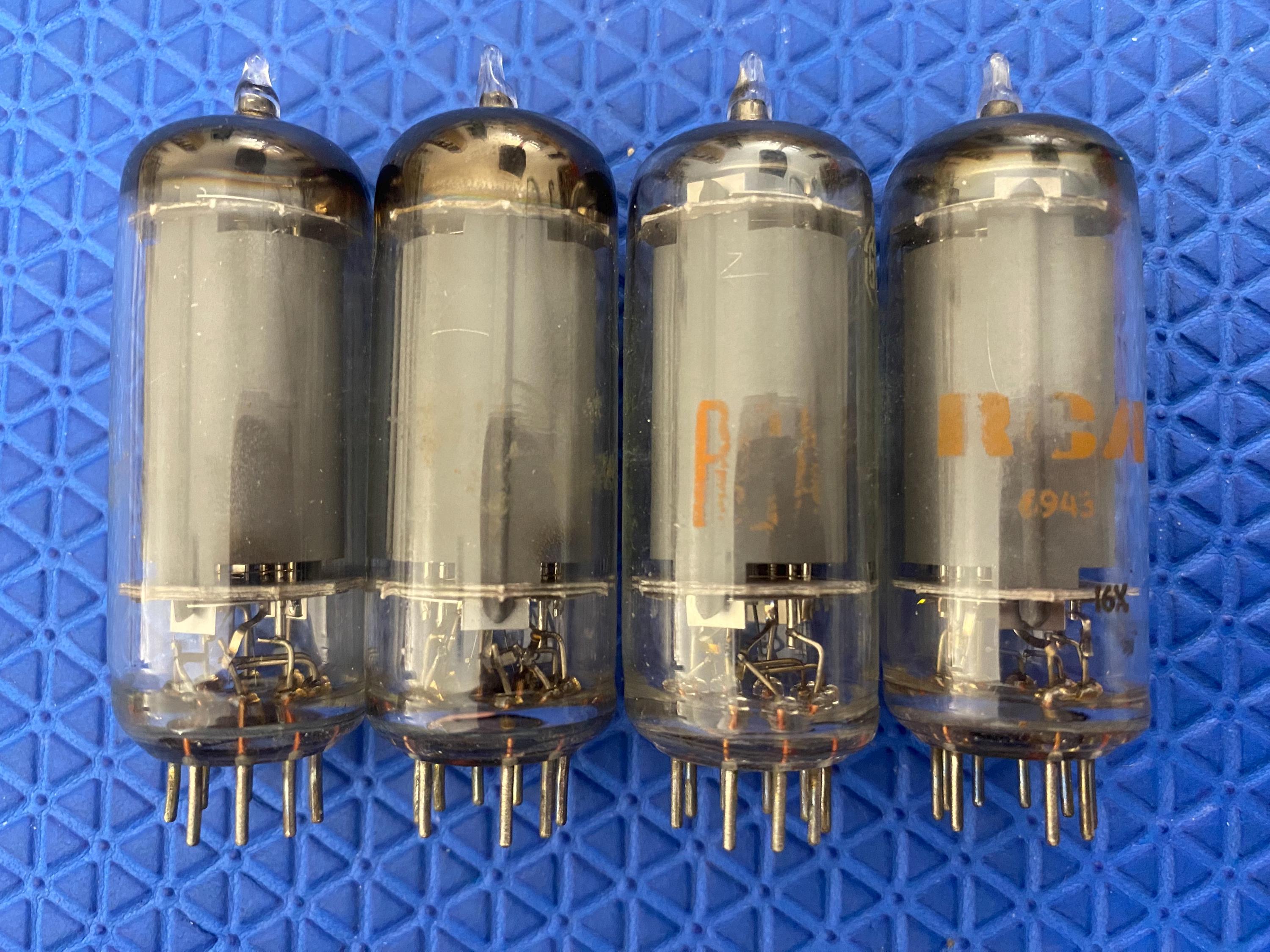 Matched Quad RCA 6CL6 Vacuum Tubes Valves - Etsy